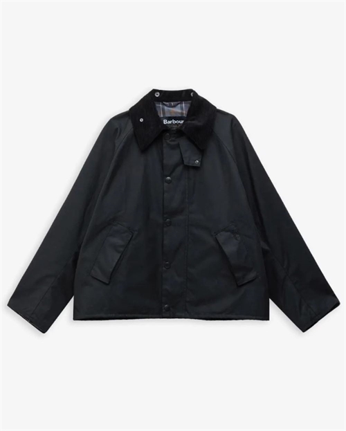 BARBOUR MODIFIED TRANSPORT WAS JACKET BLACK